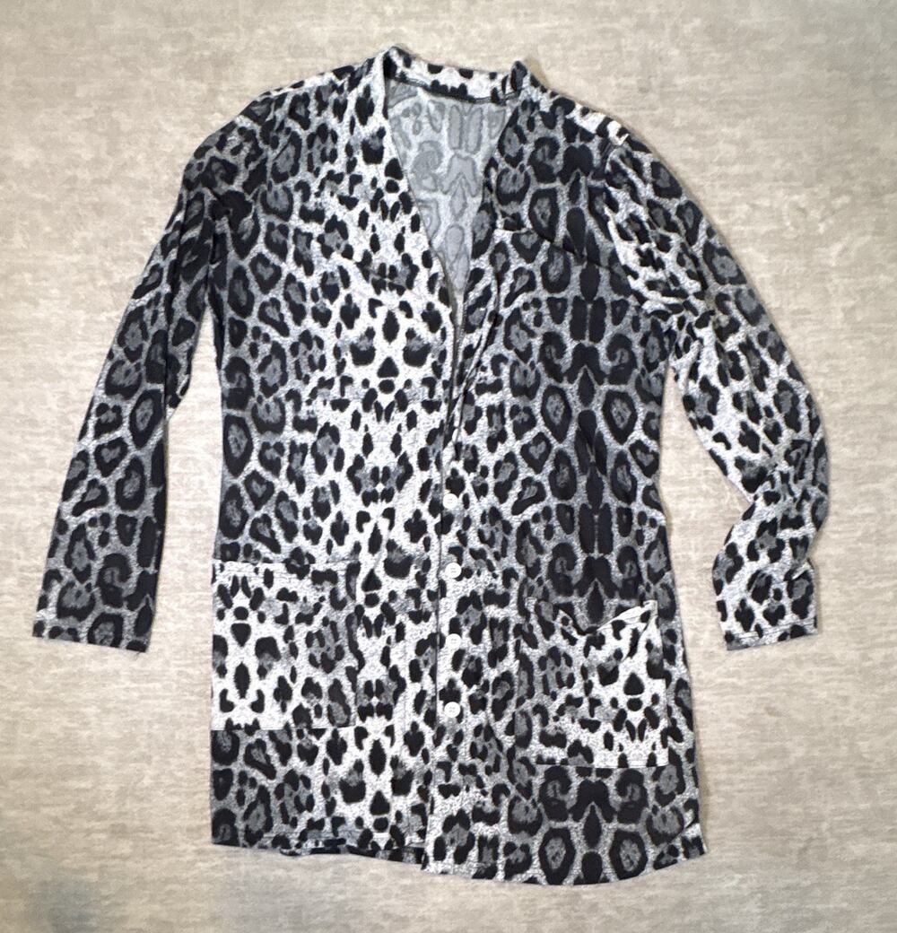 Animal Print Womens Button Up Lightweight Comfy Soft Versitile